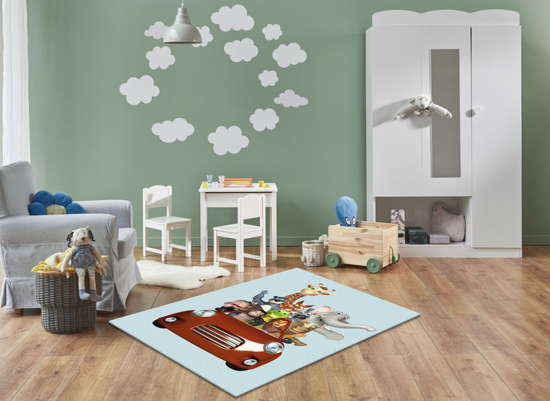 Teppich Wohnzimmer Schlafzimmer Keymura Mirano 20072 Waschbar Anti Rutsch Mehrfarbig