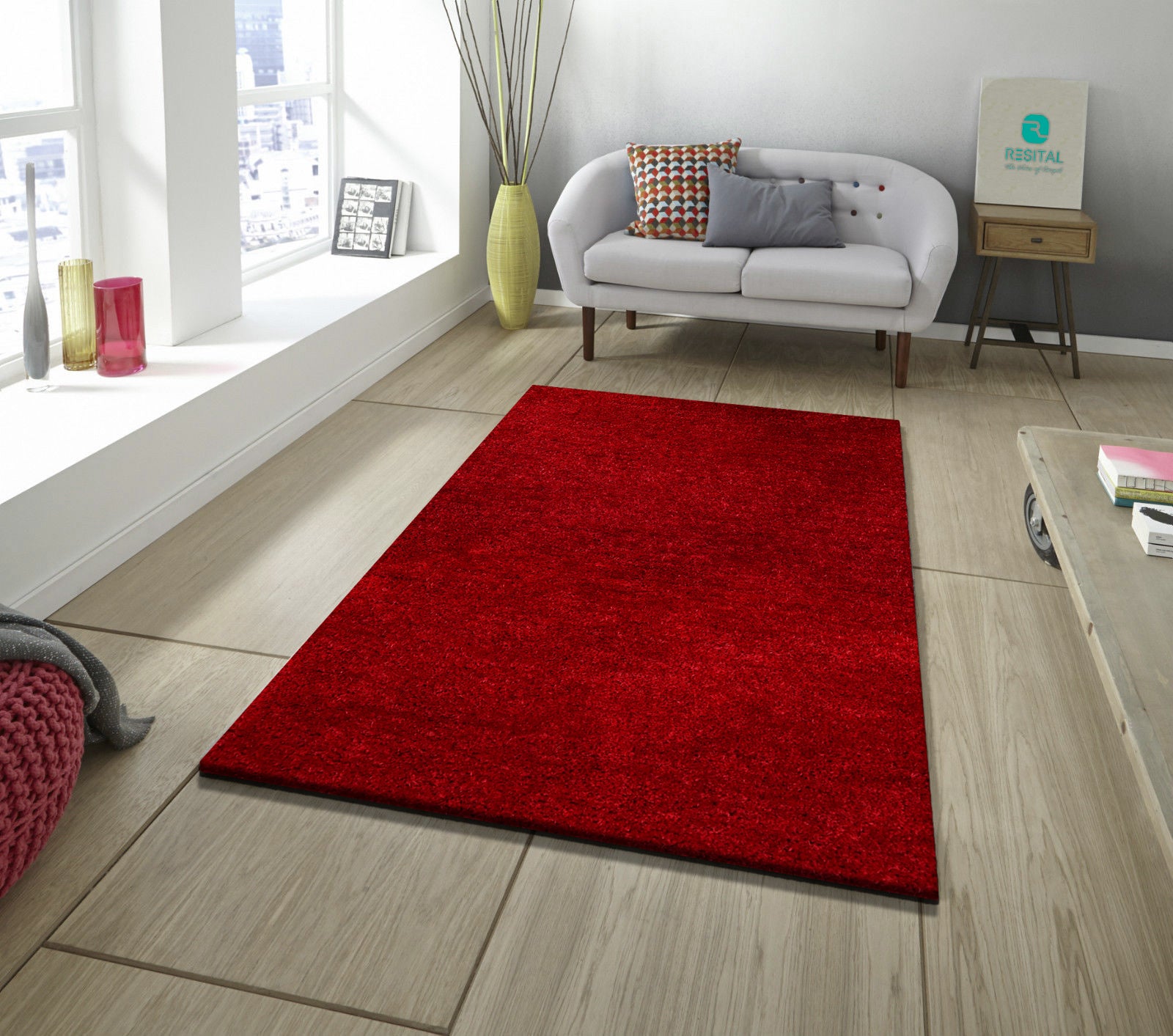 Manhattan – Premium - Hochflor - Shaggy - 201 - Red