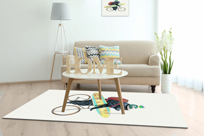 Teppich Wohnzimmer Schlafzimmer Keymura Mirano 20046 Waschbar Anti Rutsch Mehrfarbig