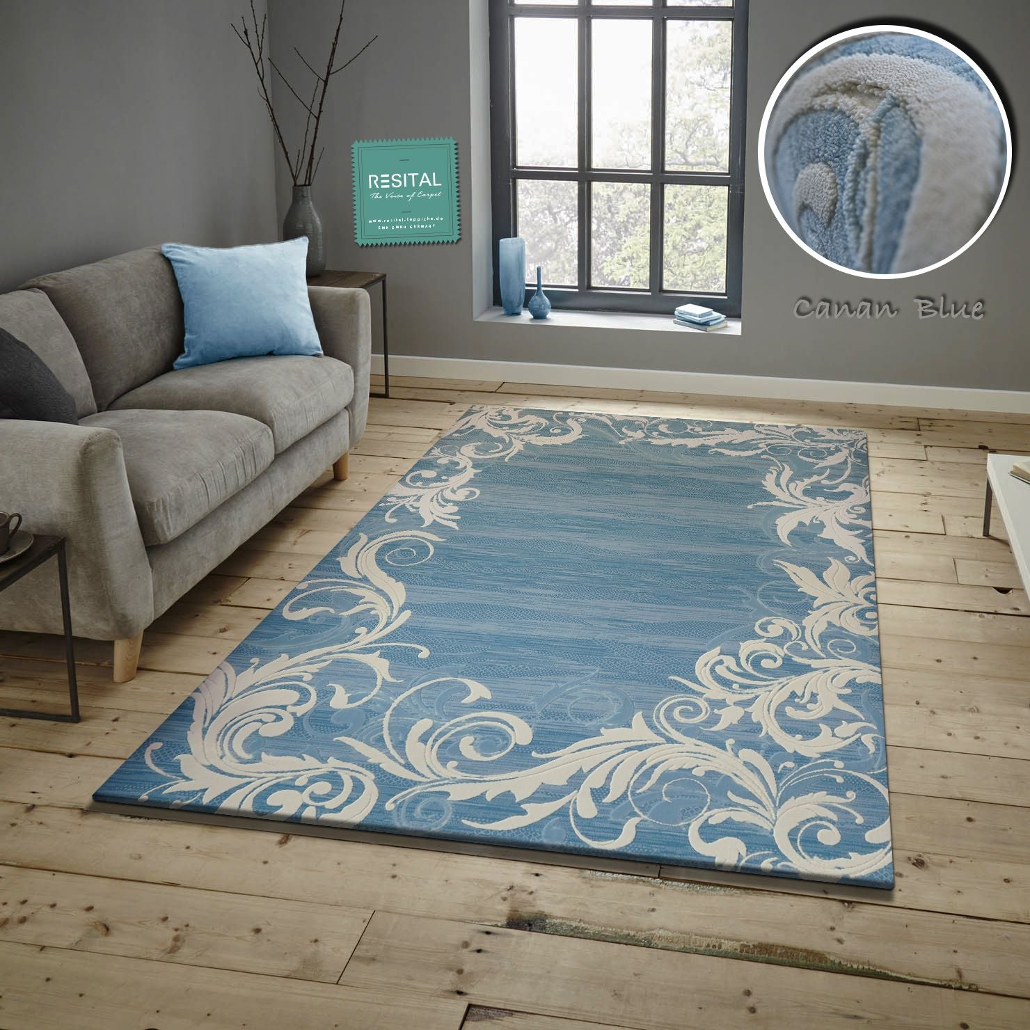 RESTPOSTEN – SALE – CANAN – Design Teppich mit Mustern – Orient, Arabisch, Teppiche Wohnzimmer, Schlafzimmer