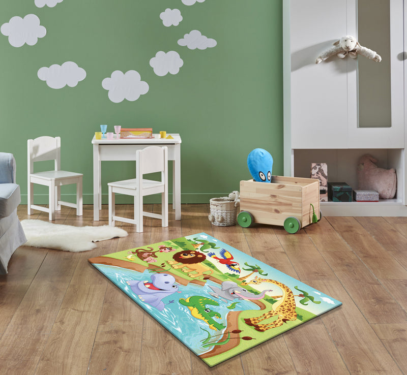 Teppich Wohnzimmer Schlafzimmer Keymura Mirano 20050 Waschbar Anti Rutsch Mehrfarbig