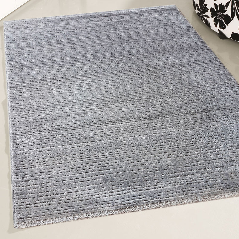 Modern Kurzflor Wohnzimmer Designer Teppich hochwertig luxuriös Vintage Teppich mit 3D Struktur PREMIUM P4131 GRAU