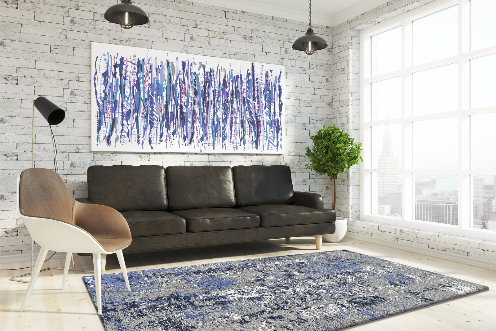 Moderner Design Druck Teppich