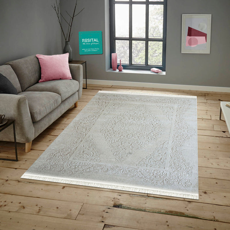 Doruk Floralmuster Kurzflor 575 cream