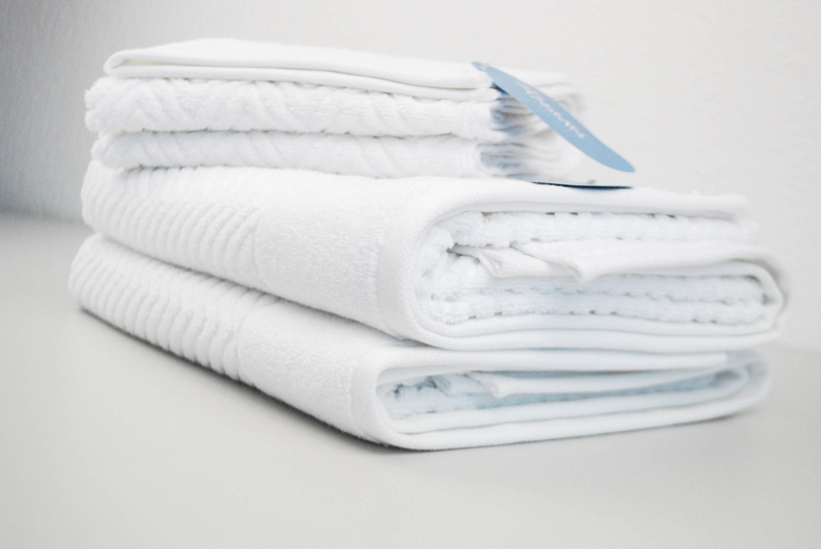 YASMN Baumwolle Jacquard Zackenmuster Duschtuch