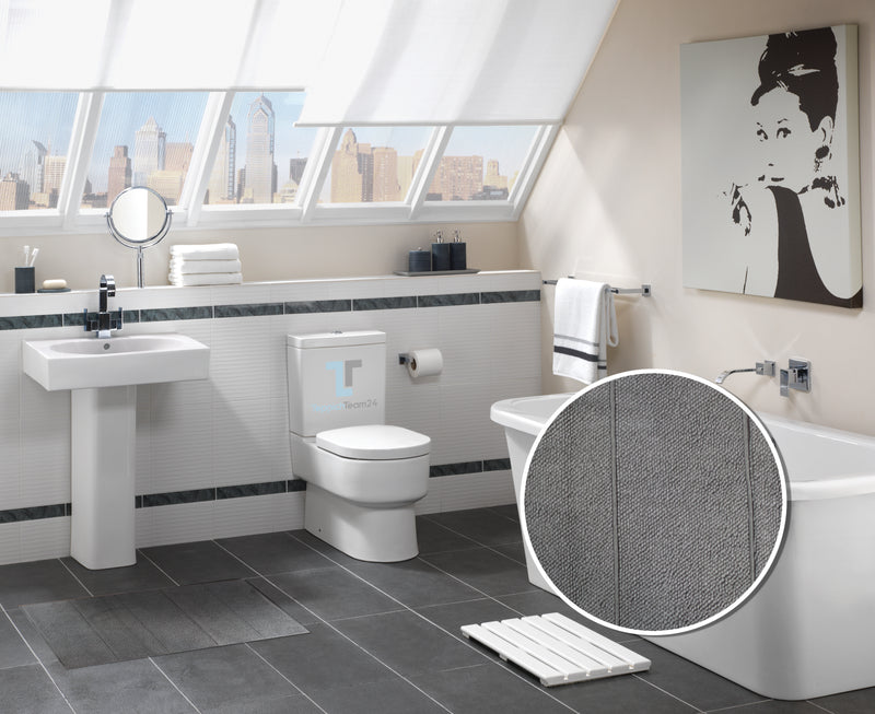100% Baumwolle - Premium Badvorleger LaBranda - Grau
